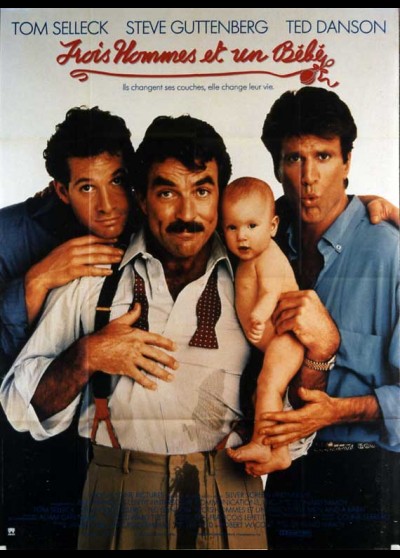 affiche du film TROIS HOMMES ET UN BEBE