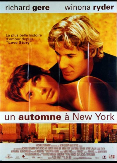 AUTUMN IN NEW YORK movie poster