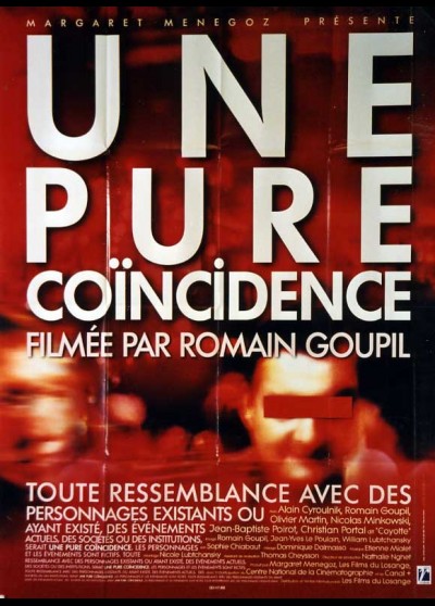 UNE PURE COINCIDENCE movie poster