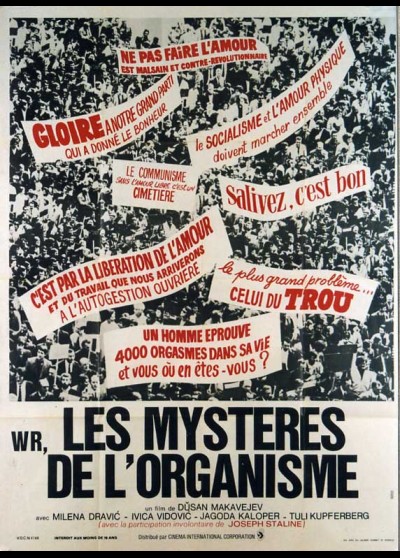 affiche du film W.R LES MYSTERES DE L'ORGANISME