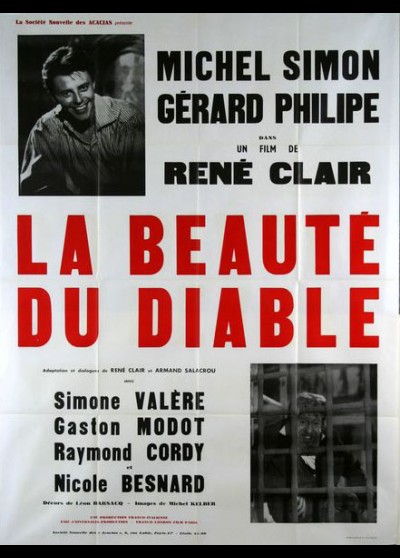 affiche du film BEAUTE DU DIABLE (LA)