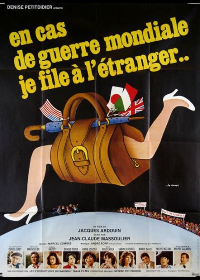 affiche du film EN CAS DE GUERRE MONDIALE JE FILE A L'ETRANGER