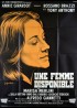 affiche du film UNE FEMME DISPONIBLE