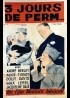 affiche du film TROIS JOURS DE PERM