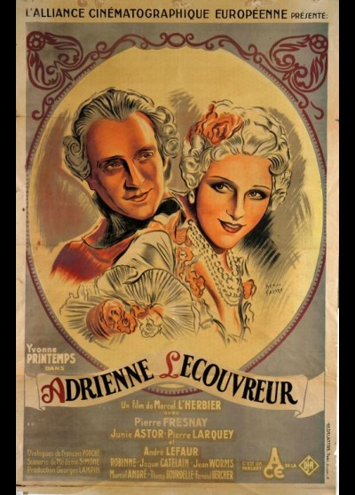 affiche du film ADRIENNE LECOUVREUR