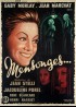 affiche du film MENSONGES