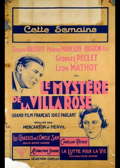 affiche du film MYSTERE DE LA VILLA ROSE (LE)