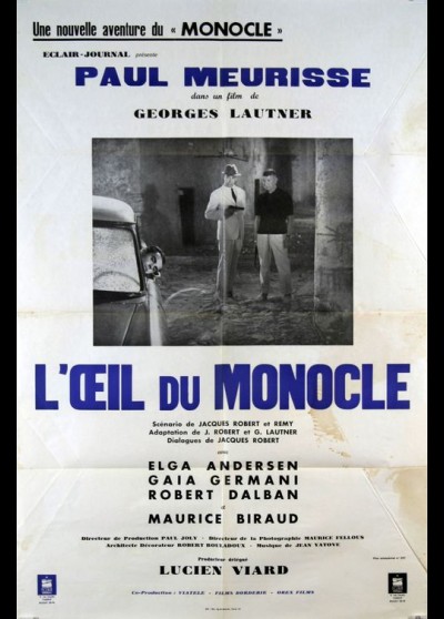 affiche du film OEIL DU MONOCLE (L')