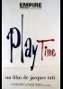 PLAYTIME movie poster