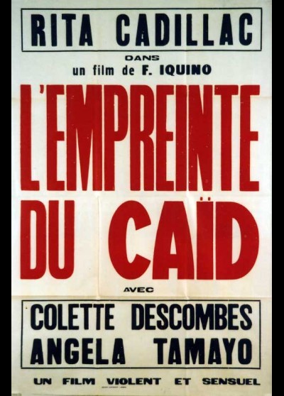 affiche du film EMPREINTE DU CAID (L')