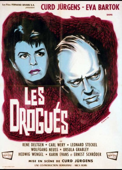 affiche DROGUES (LES) Curd Jurgens - CINESUD affiches cinéma