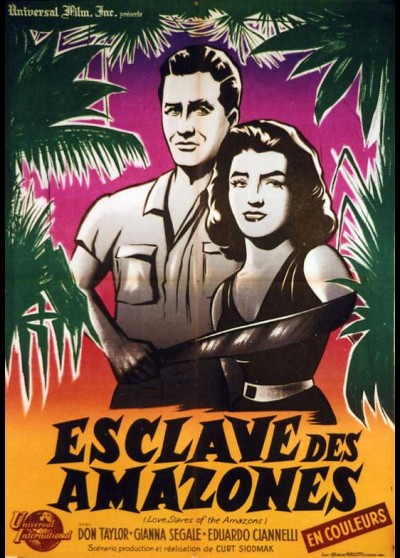 affiche du film ESCLAVE DES AMAZONES (L')