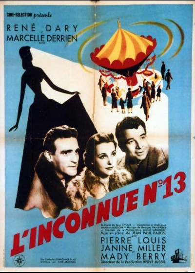 INCONNUE NUMERO 13 movie poster