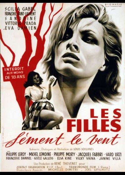 affiche du film FILLES SEMENT LE VENT (LES)