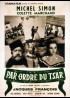 PAR ORDRE DU TSAR movie poster