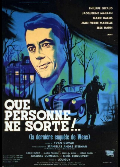 affiche du film QUE PERSONNE NE SORTE