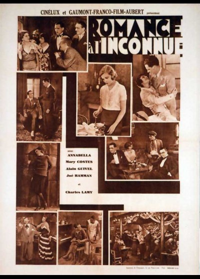 ROMANCE A L'INCONNUE movie poster