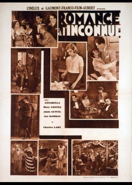 affiche du film ROMANCE A L'INCONNUE