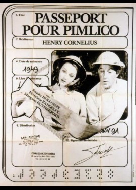 PASSPORT TO PIMLICO movie poster