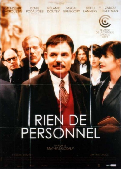 RIEN DE PERSONNEL movie poster