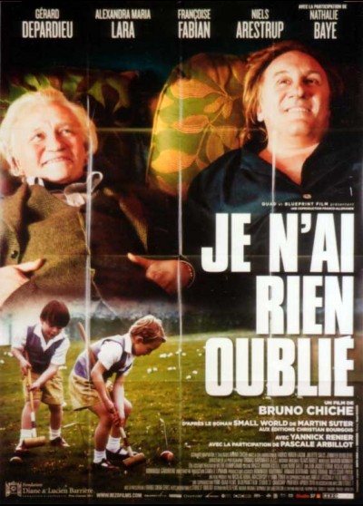 JE N'AI RIEN OUBLIE movie poster