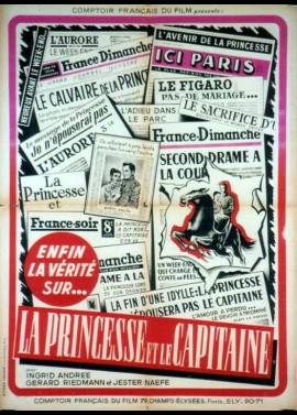 affiche du film PRINCESSE ET LE CAPITAINE (LA)