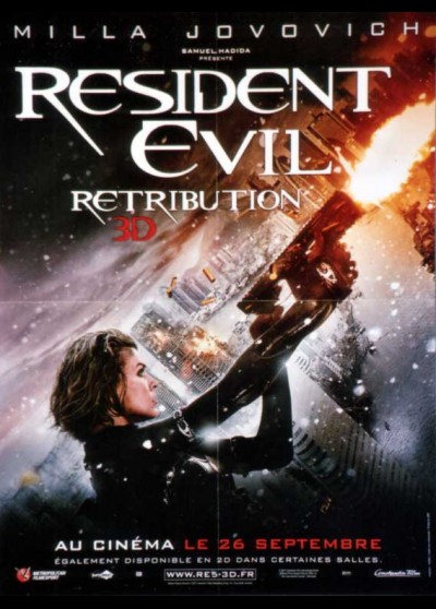 affiche du film RESIDENT EVIL RETRIBUTION