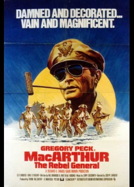 affiche du film MACARTHUR LE GENERAL REBELLE