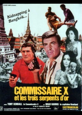 affiche du film COMMISSAIRE X ET LES TROIS SERPENTS D'OR