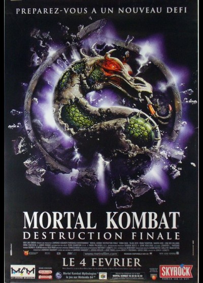 affiche du film MORTAL KOMBAT DESTRUCTION FINALE