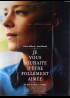 affiche du film JE VOUS SOUHAITE D'ETRE FOLLEMENT AIMEE