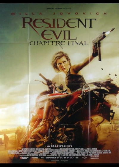 affiche du film RESIDENT EVIL CHAPITRE FINAL