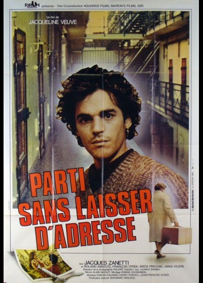 affiche du film PARTI SANS LAISSER D'ADRESSE