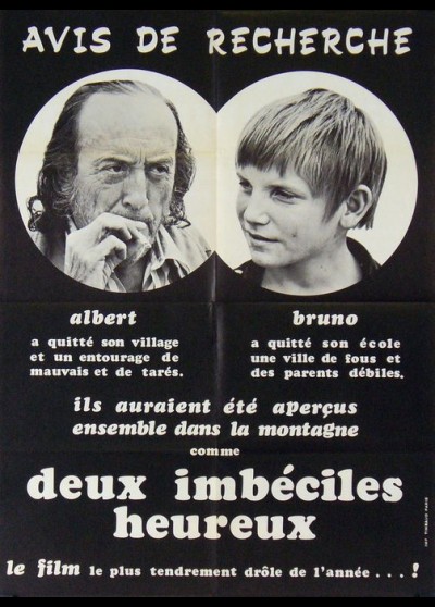 affiche du film DEUX IMBECILES HEUREUX