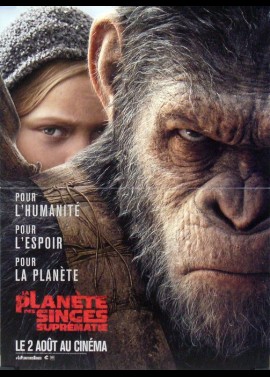 affiche du film PLANETE DES SINGES SUPREMATIE (LA)