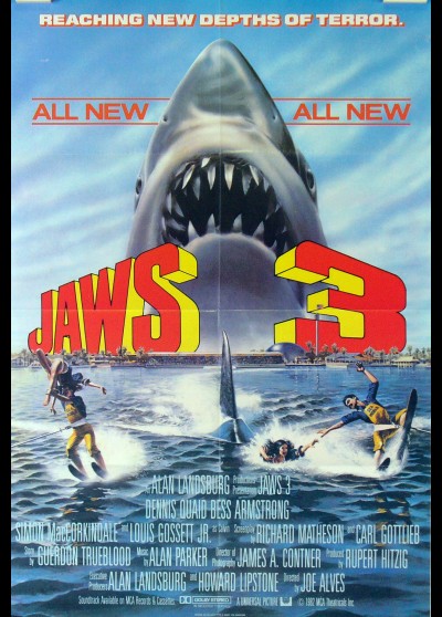 JAWS 3D movie poster