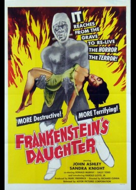 FRANKENSTEIN'S DAUGHTER movie poster