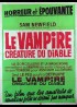 affiche du film VAMPIRE CREATURE DU DIABLE (LE)