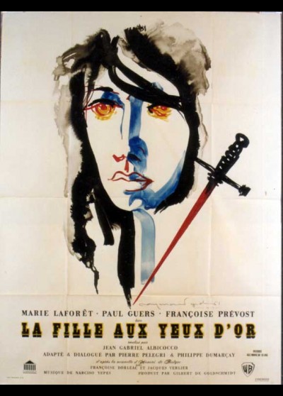 affiche du film FILLE AUX YEUX D'OR (LA)