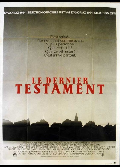 affiche du film DERNIER TESTAMENT (LE)