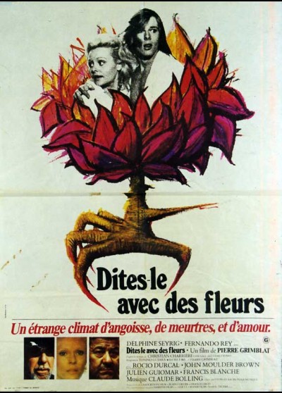 affiche du film DITES LE AVEC DES FLEURS