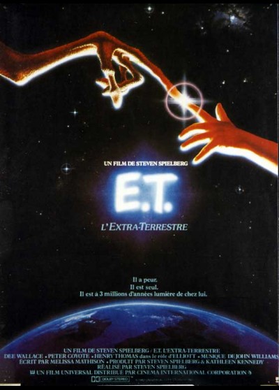 E.T THE EXTRA TERRESTRIAL movie poster