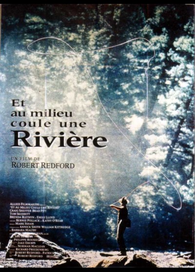 affiche du film ET AU MILIEU COULE UNE RIVIERE