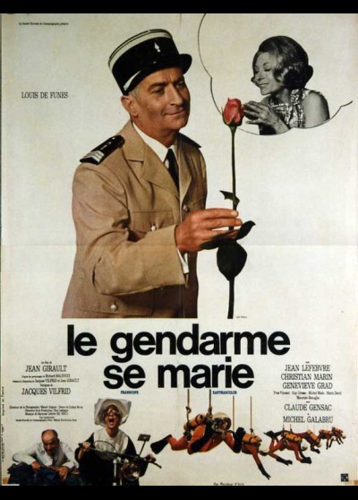  affiche  GENDARME  SE  MARIE  LE Jean Girault CINESUD 