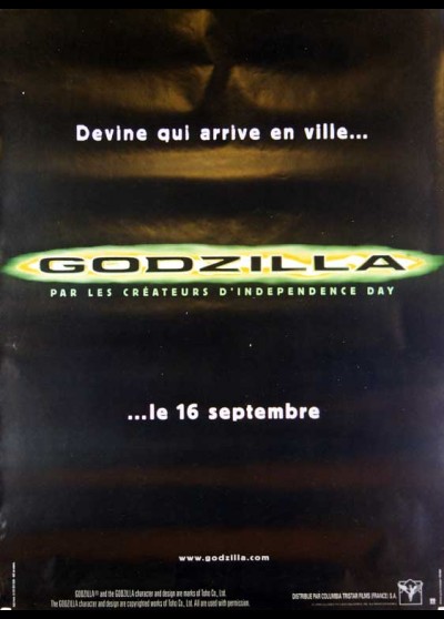 affiche du film GODZILLA