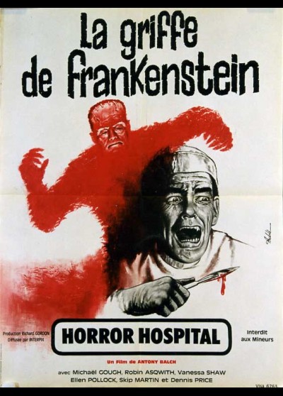 affiche du film GRIFFE DE FRANKENSTEIN (LA)