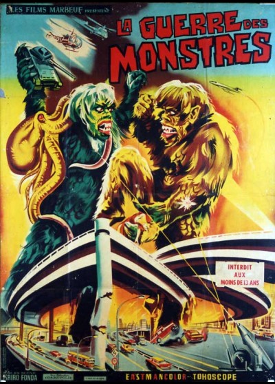 FURANKENSHUTAIN NO KAIJU / THE WAR OF THE GARGANTUAS movie poster