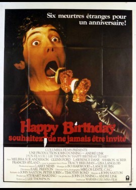 HAPPY BIRTHDAY TO ME movie poster