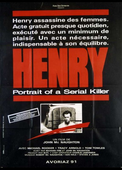 HENRY PORTRAIT OF A SERIAL KILLER movie poster