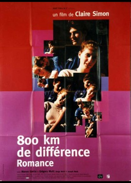 affiche du film HUIT CENT KILOMETRES DE DIFFERENCE ROMANCE